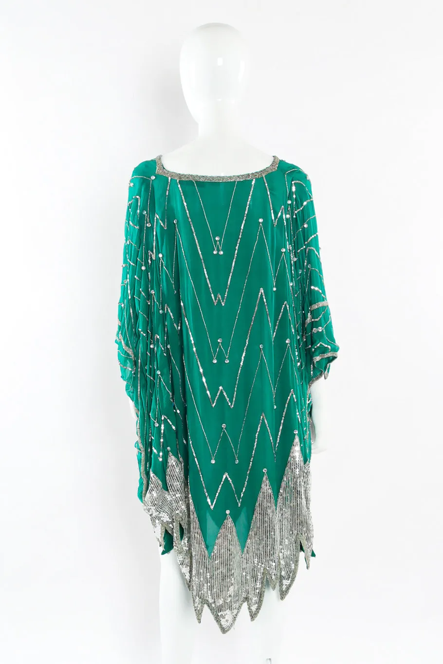 Embellished Silk Caftan