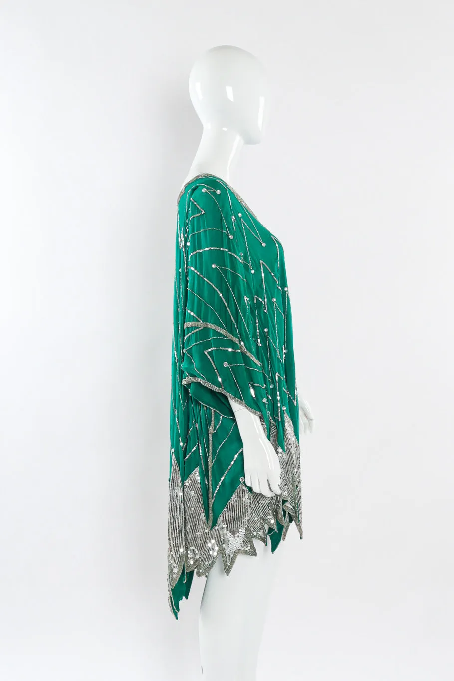 Embellished Silk Caftan