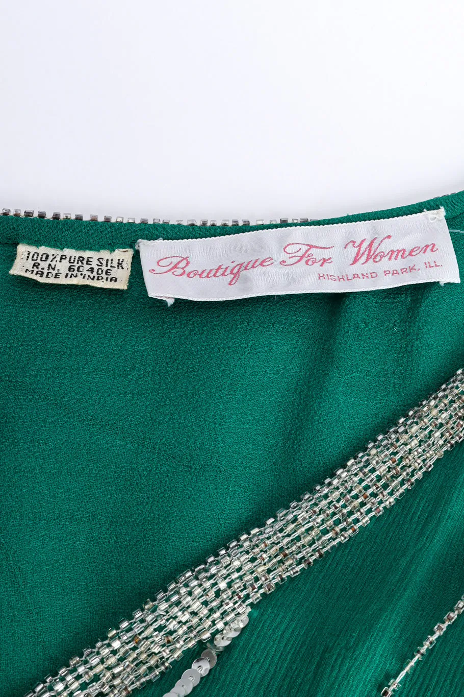Embellished Silk Caftan