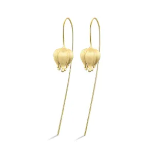 Eternal Love Tulip Flower Dangle Earrings