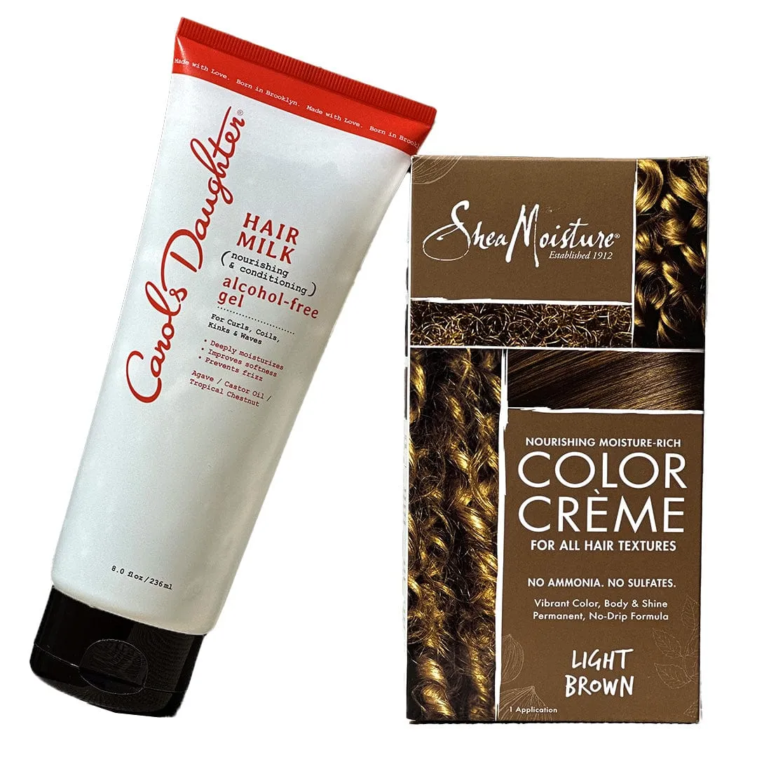 Fire promo - Pack coloration light brown "shea moisture x carol's daughter" (coloration   gel capillaire)