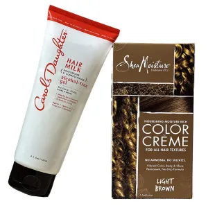 Fire promo - Pack coloration light brown "shea moisture x carol's daughter" (coloration   gel capillaire)