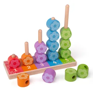 First Flower Stacker - Wooden Toy
