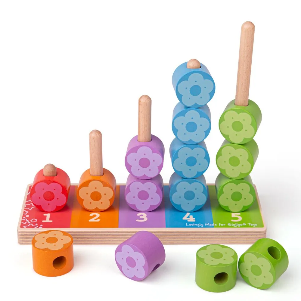 First Flower Stacker - Wooden Toy