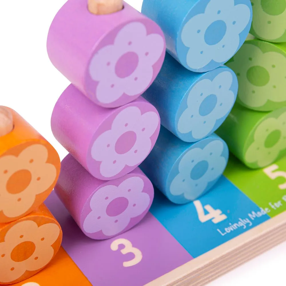 First Flower Stacker - Wooden Toy