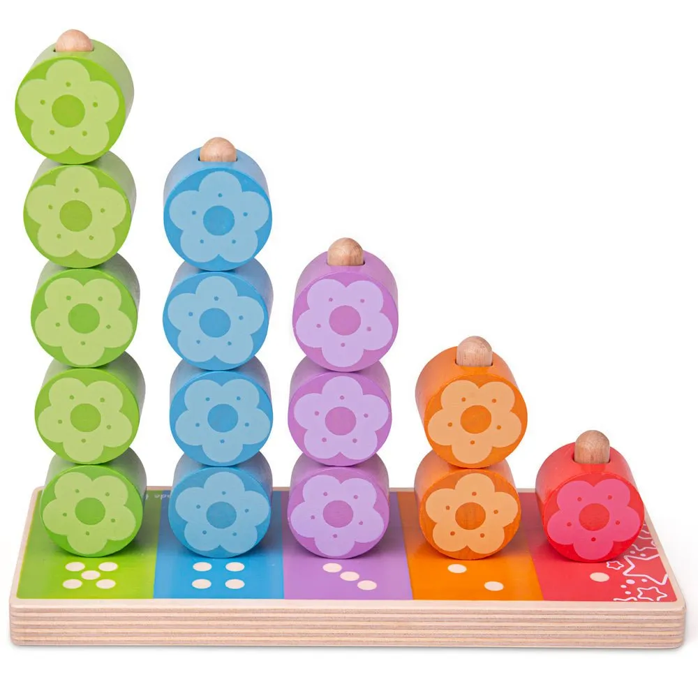 First Flower Stacker - Wooden Toy