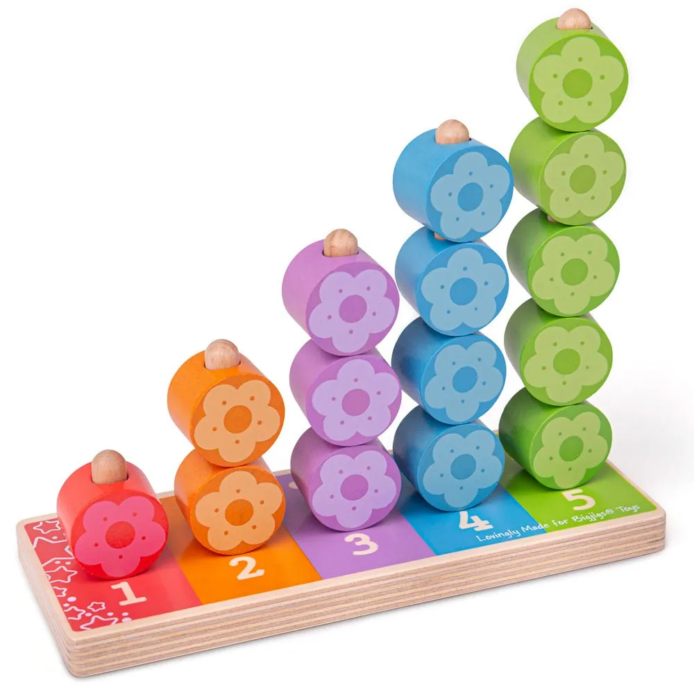 First Flower Stacker - Wooden Toy