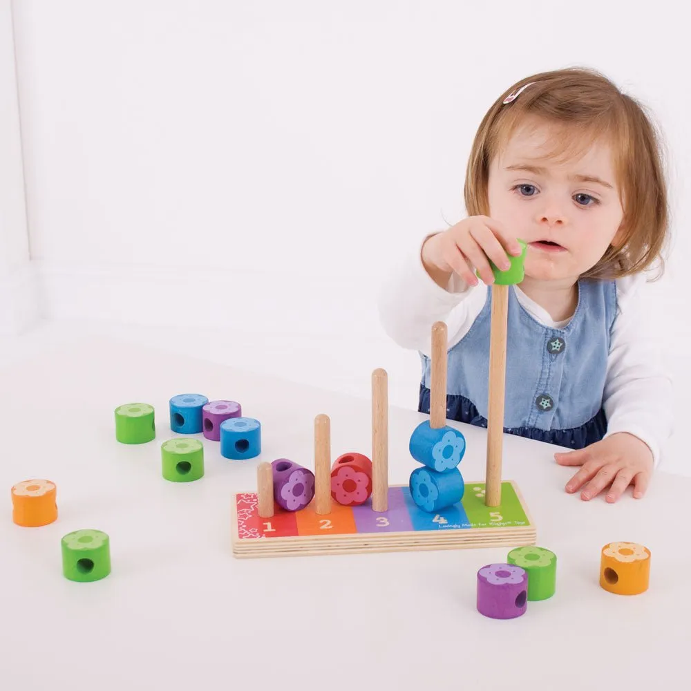 First Flower Stacker - Wooden Toy