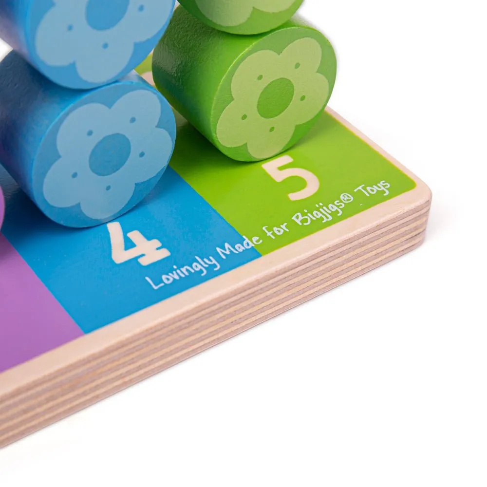First Flower Stacker - Wooden Toy