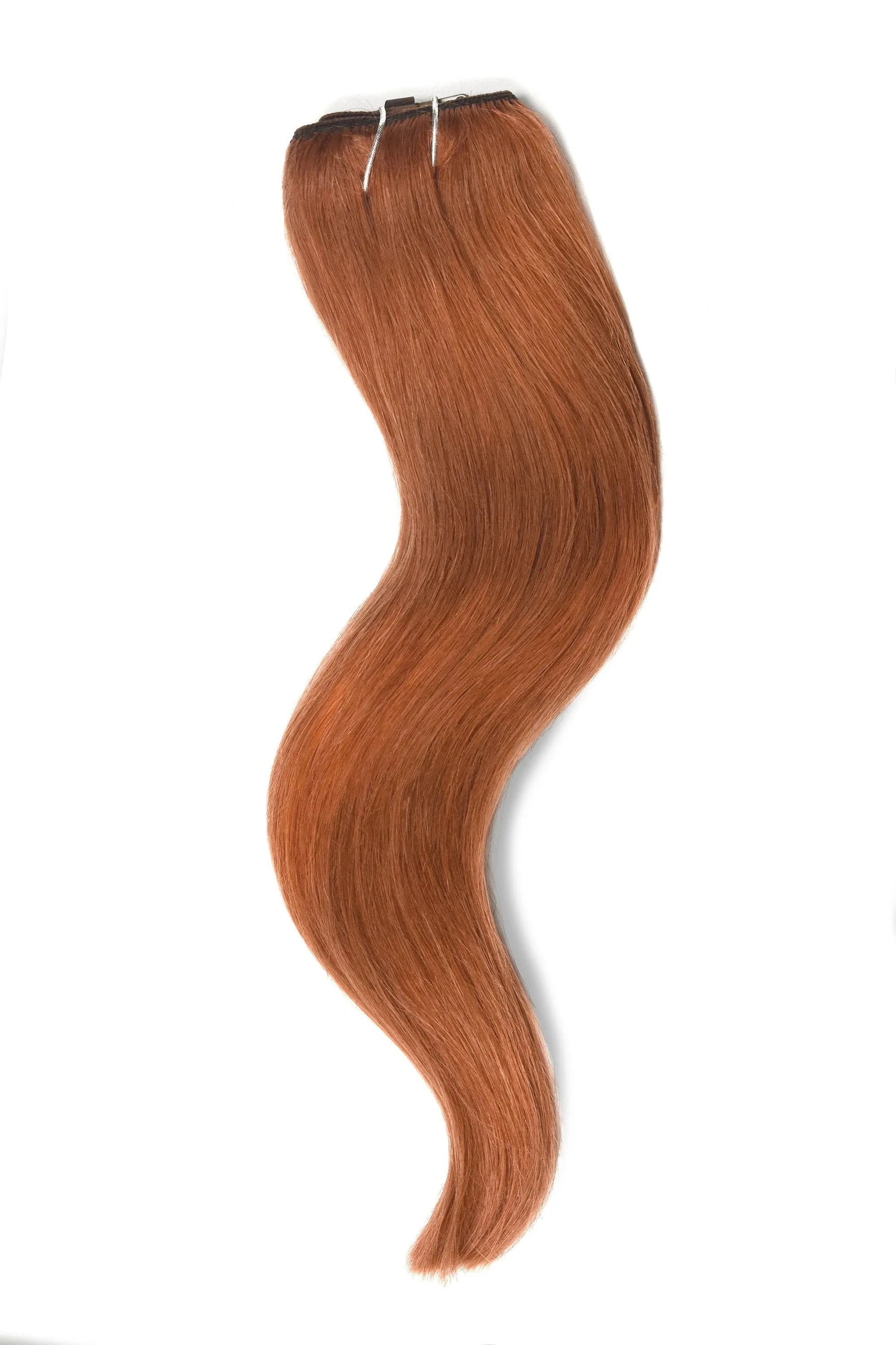 Flaming Ginger (#350) Quad Weft Clip In One Piece Hair Extensions