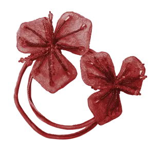 Flexible Dual Flower Wrap (Reddish)