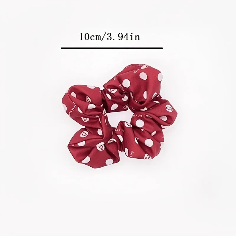 Floral Chiffon Hair Scrunchies Set
