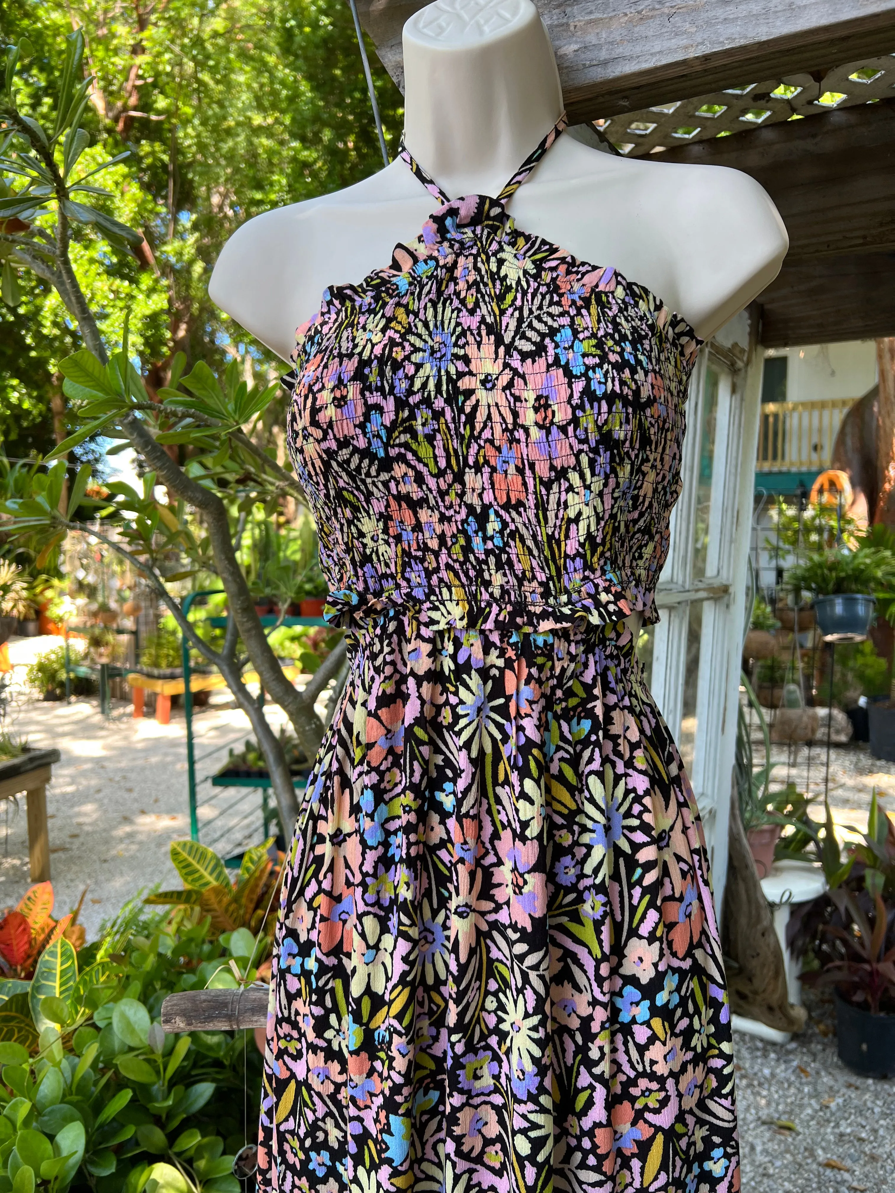 Floral Halter Dress