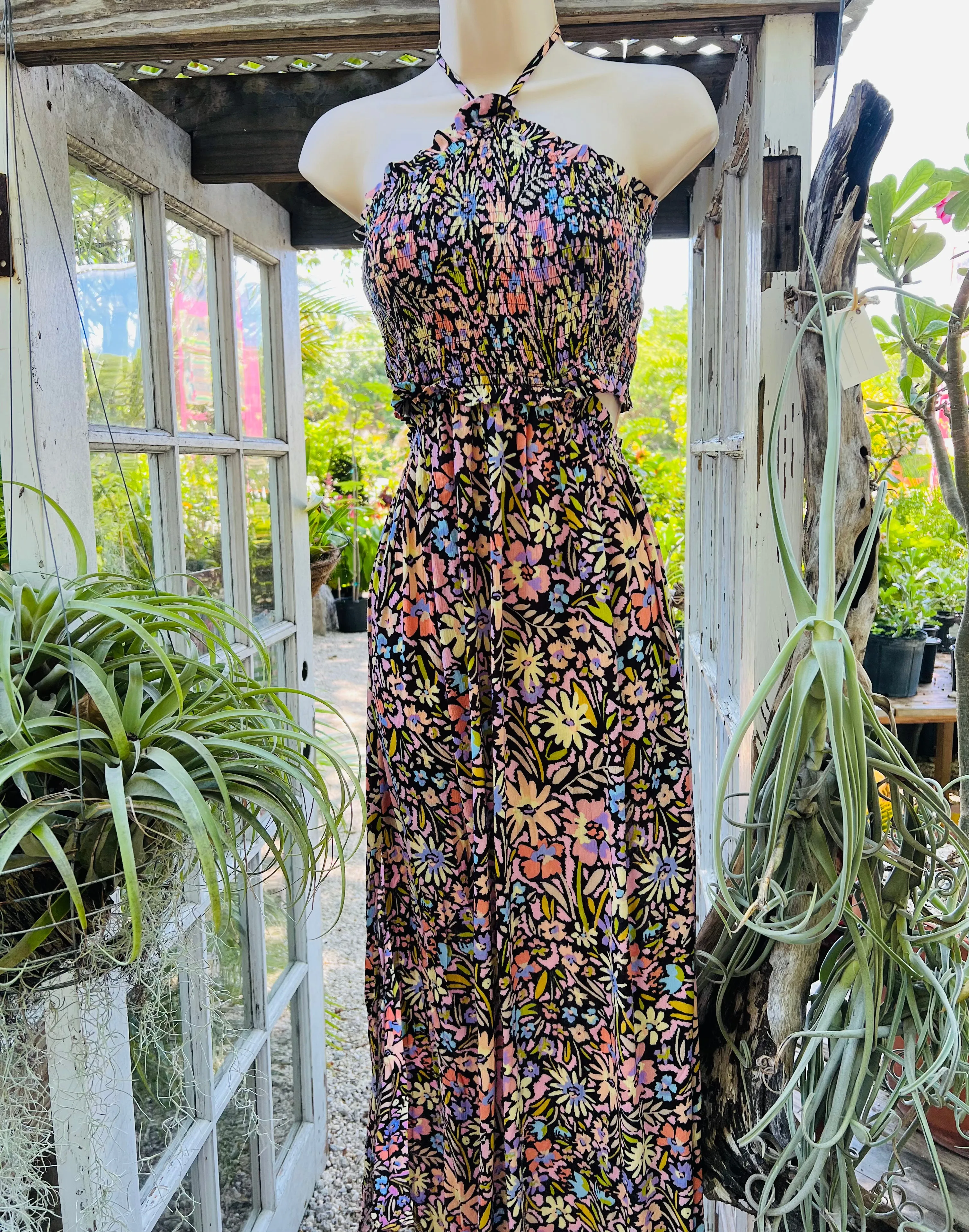 Floral Halter Dress