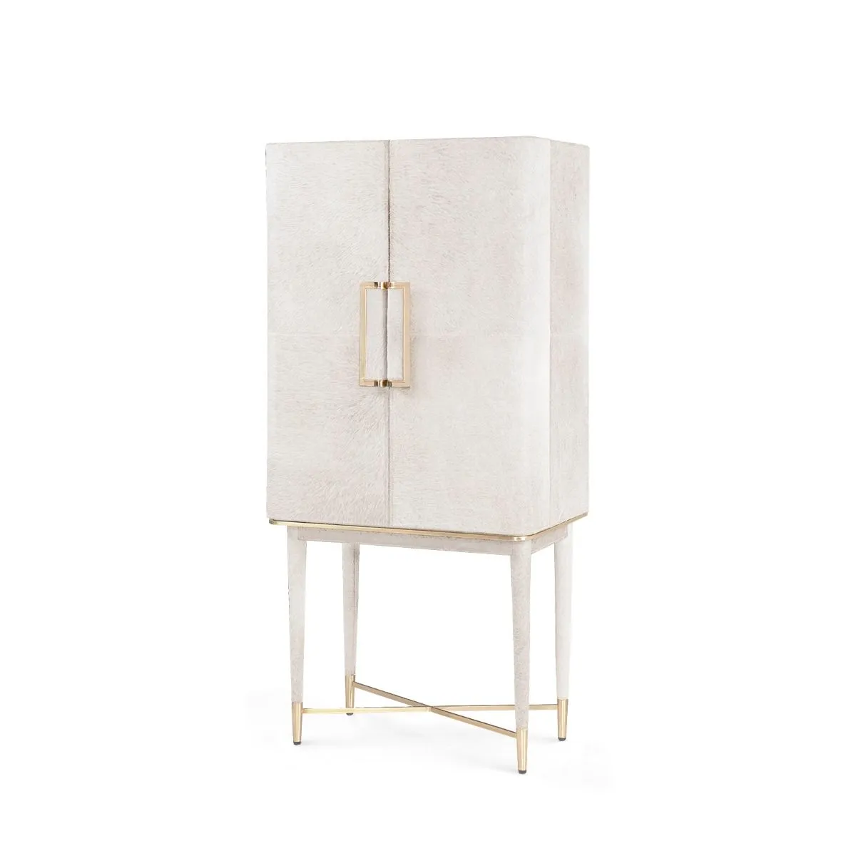 Florian Tall Bar Cabinet / Snow