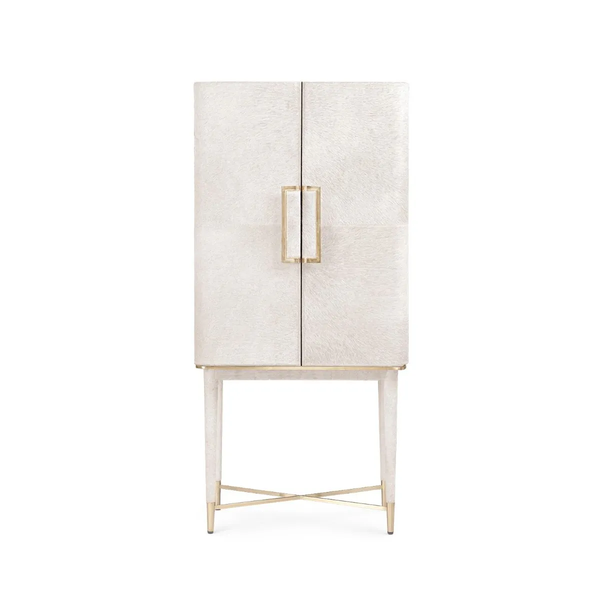 Florian Tall Bar Cabinet / Snow