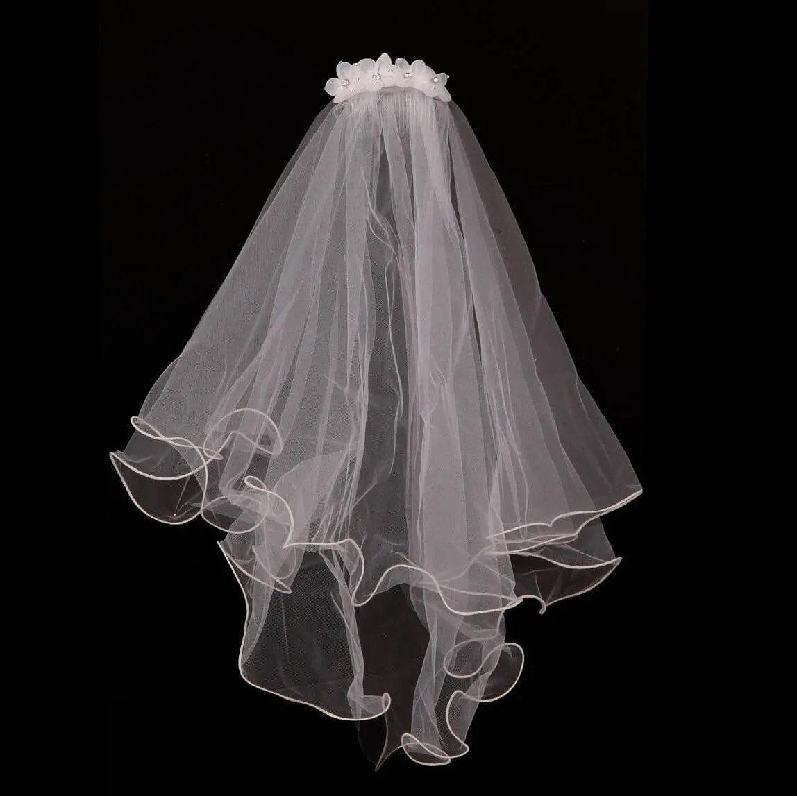 Flower Comb with Veil