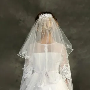 Flower Comb with Veil