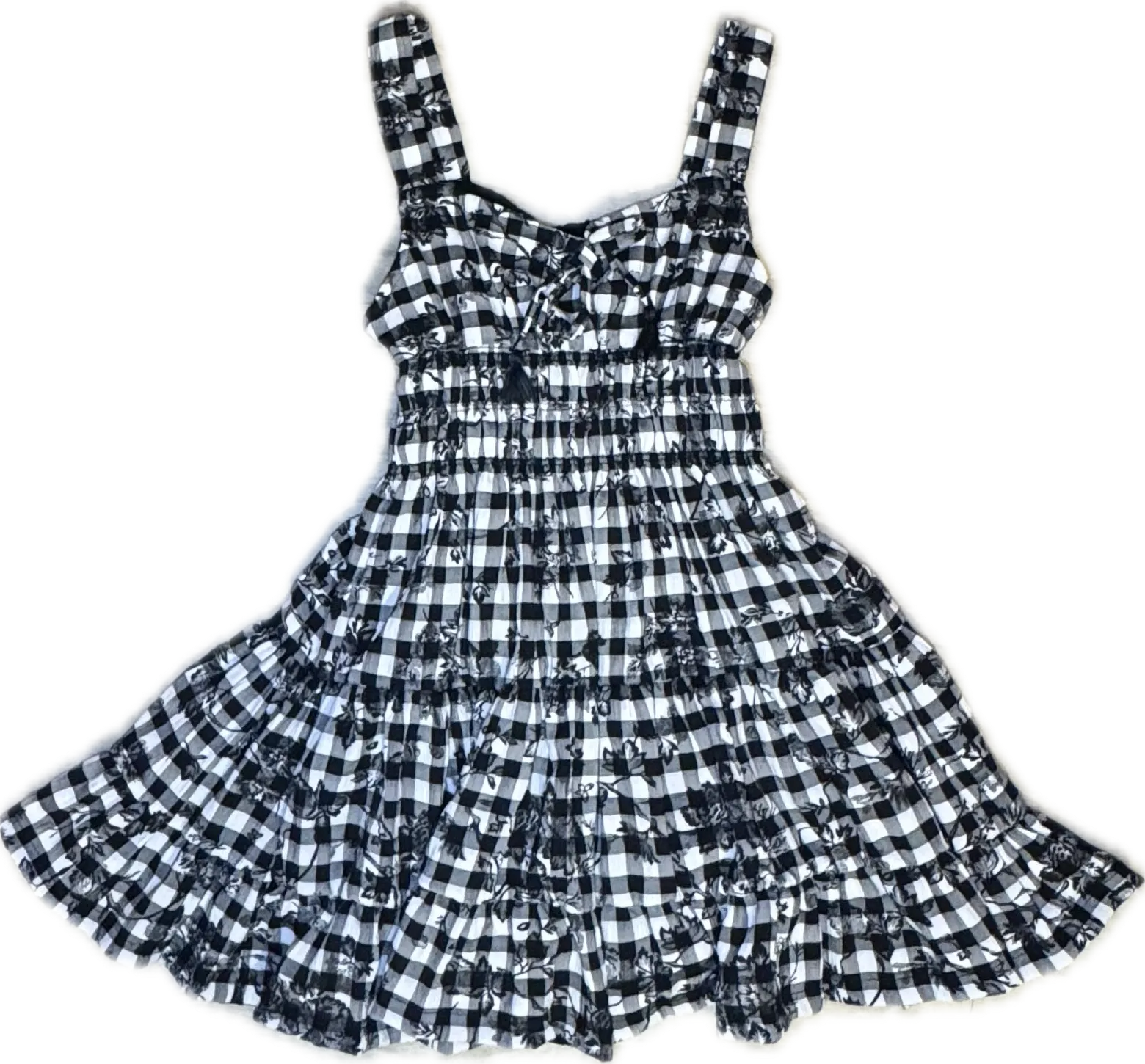 FLOWERS BY ZOE- Checkered Dress