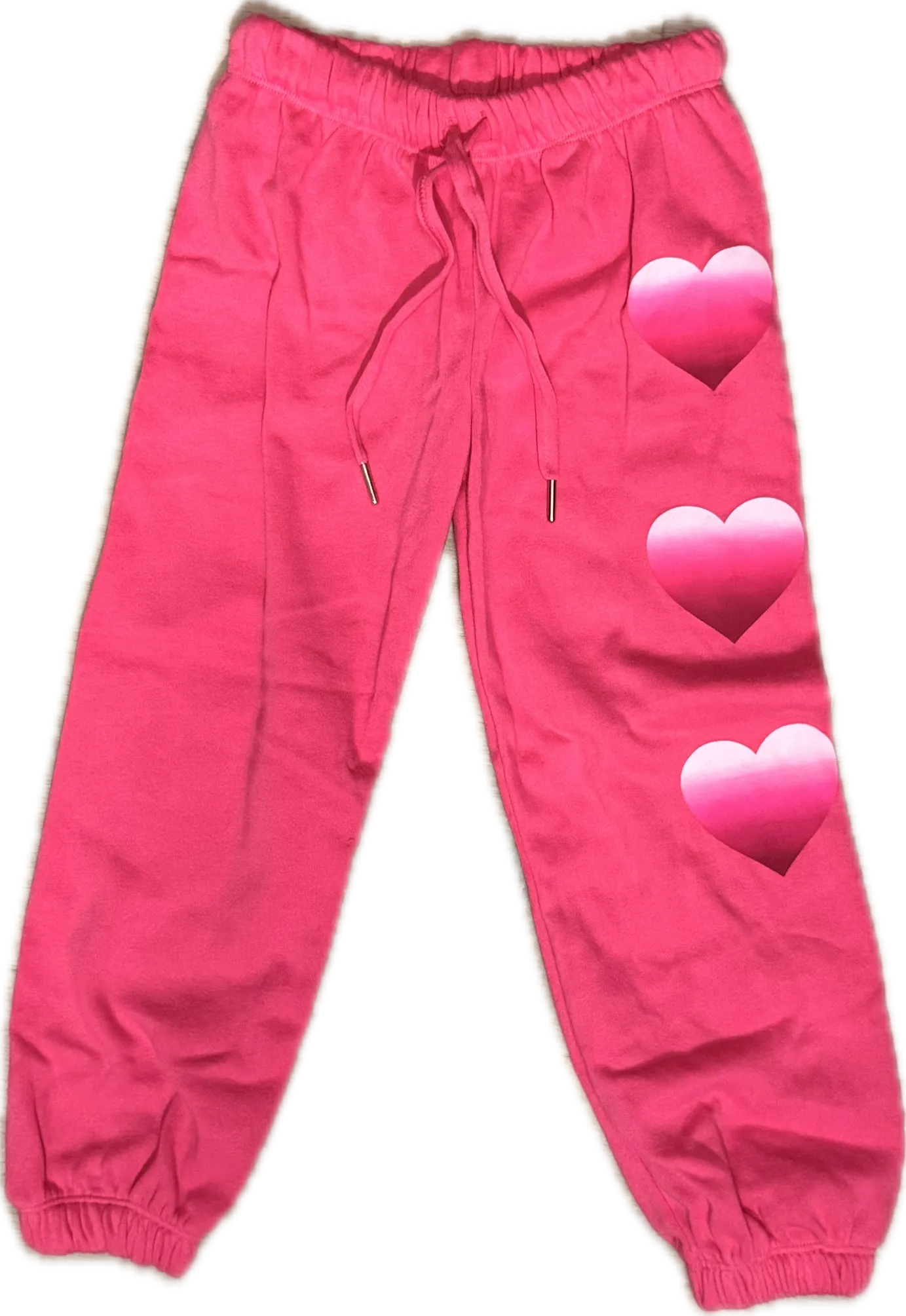 Flowers By Zoe- Heart Sweats (ombre pink/white)