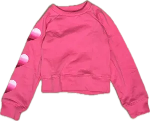 Flowers By Zoe- Heart Sweatshirt (ombre pink/white)