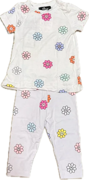 FLOWERS BY ZOE- White Allover Daisy Set