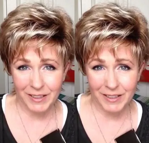 Foreign gas champagne gold short wig