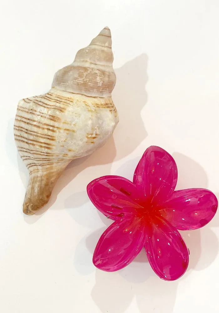 Frangipani Hair Claw - 4 Colors