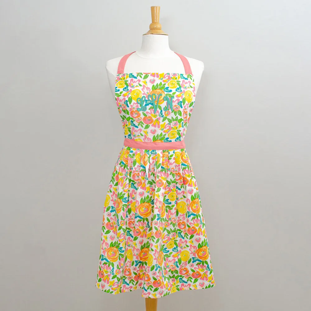 Garden Party Monogrammed Apron
