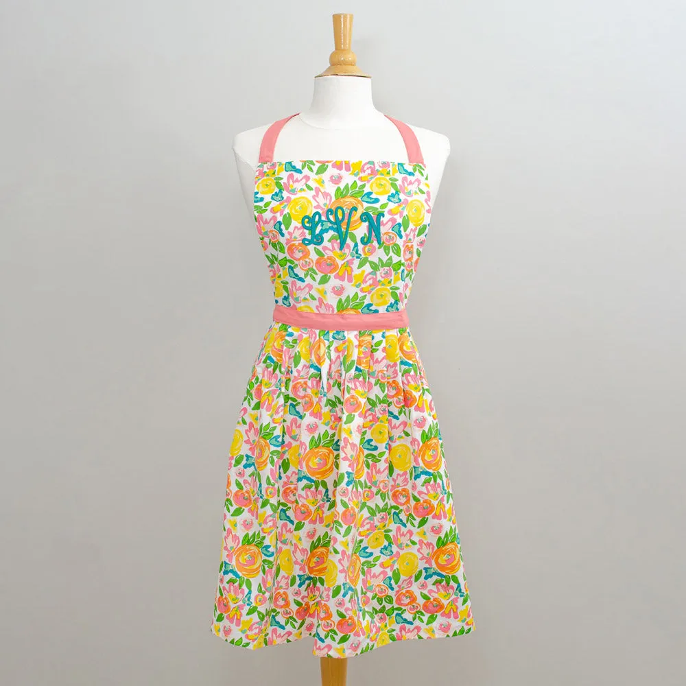 Garden Party Monogrammed Apron