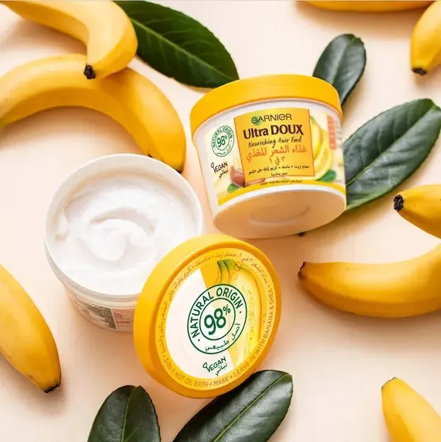 Garnier Ultra Doux Masque Nourrissant à la Banane 3 en 1 Hair Food Cheveux Secs 390 ml