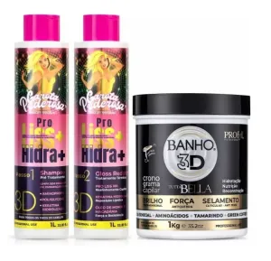 Garota Poderosa ProLiss 2x1L   3D Bath Mask Kit