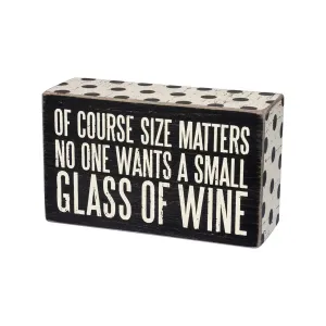 GLASS OF WINE BOX SIGN