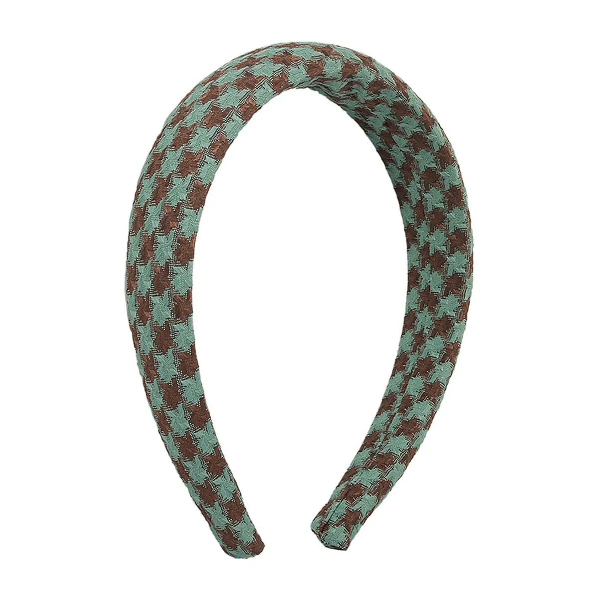 Green Wide-Edge Lattice Headband
