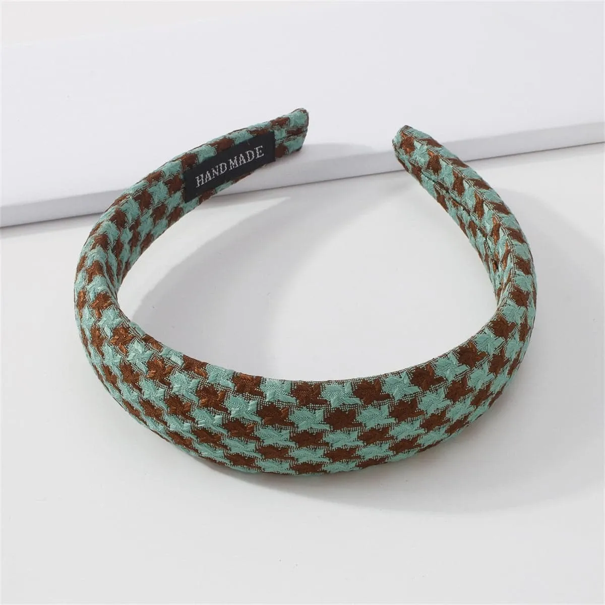 Green Wide-Edge Lattice Headband