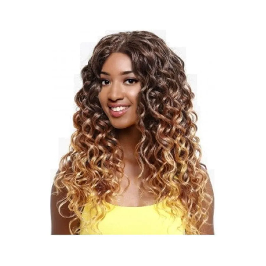 Hair by Sleek Noble Gold 100% Premium Synthetic Hair 1Pack with Lace Closure Big Bounce Curl