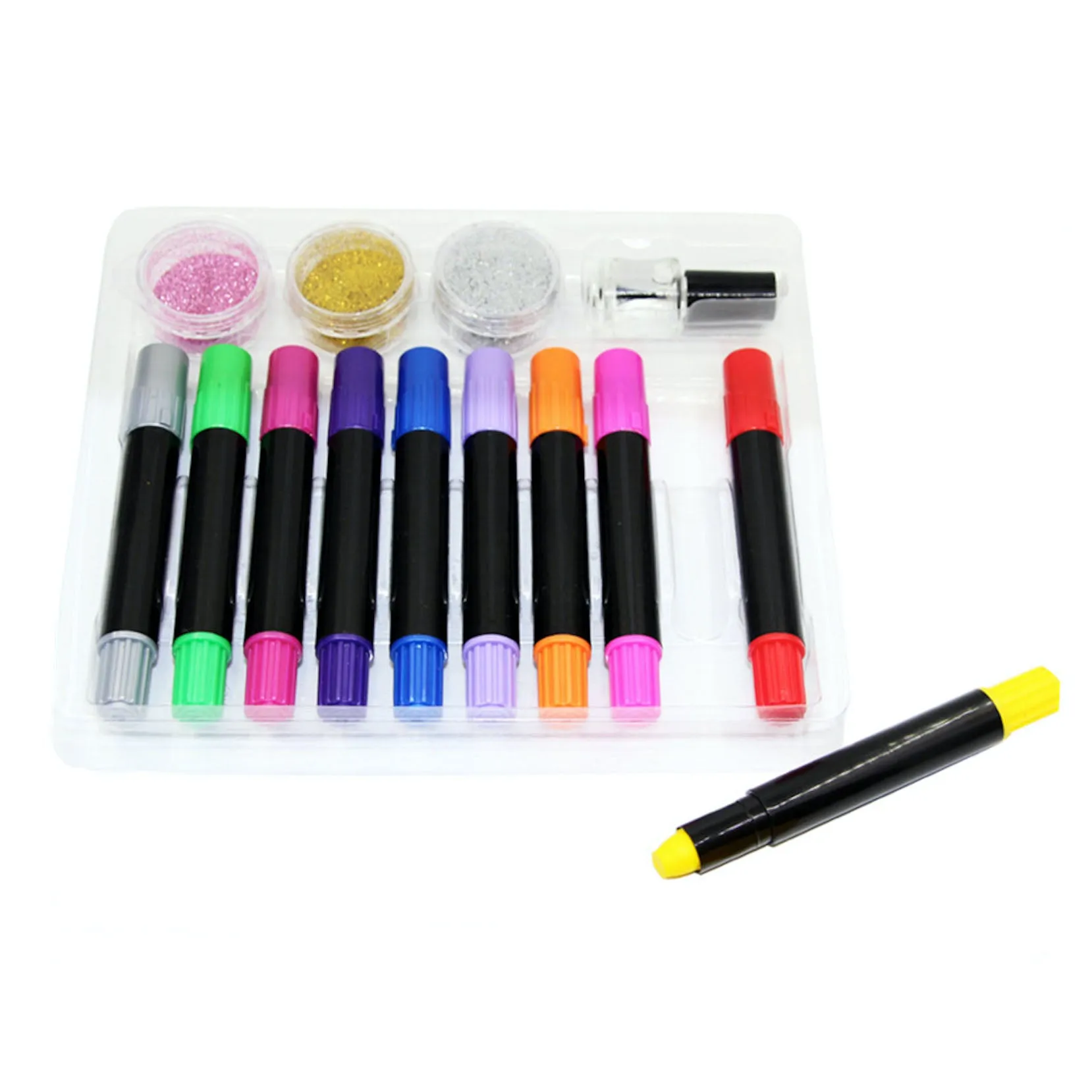 Hair Chalk & Glitter Set