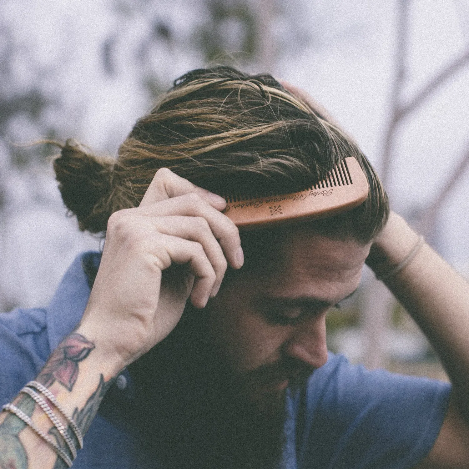 Hair Pomade (5 oz) and Comb