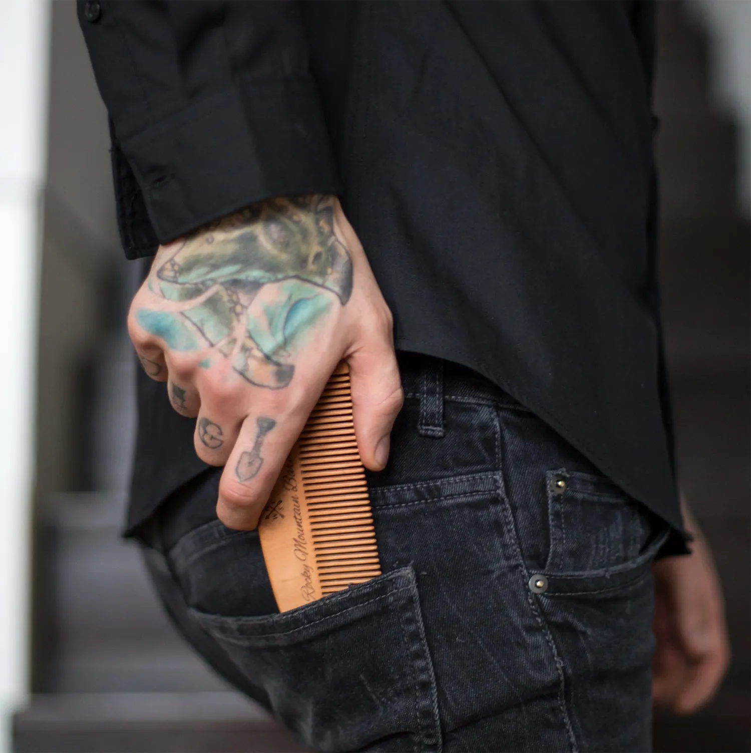 Hair Pomade (5 oz) and Comb