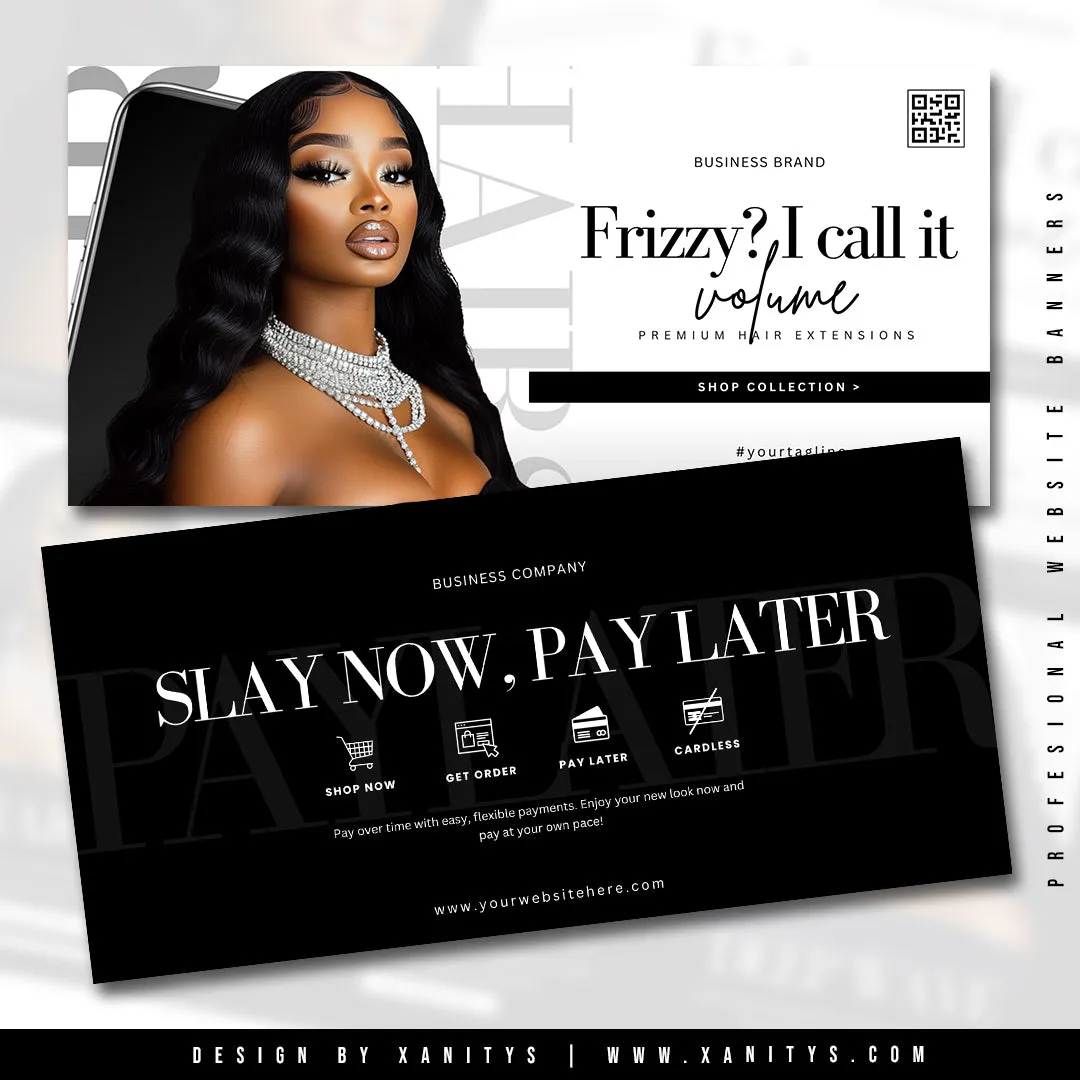 Hair Website Design Shopify Store Package - 'Couture'