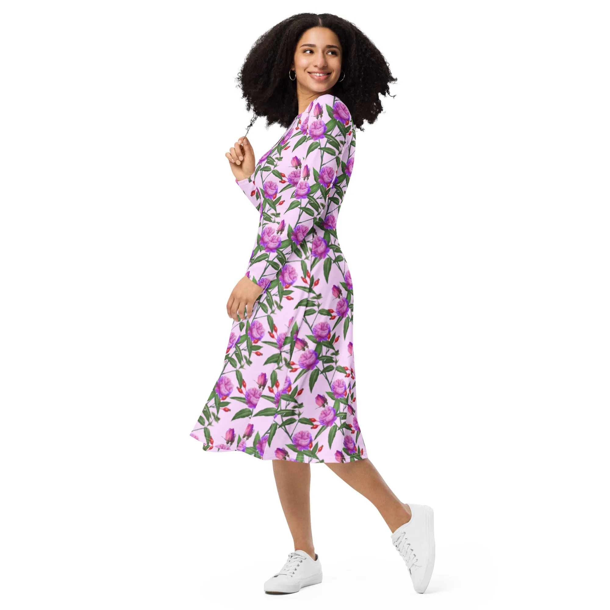 Harper long sleeve midi dress