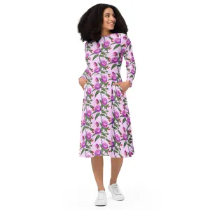 Harper long sleeve midi dress