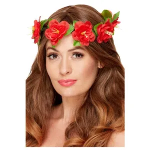 Hawaiian Flower Crown, Red
