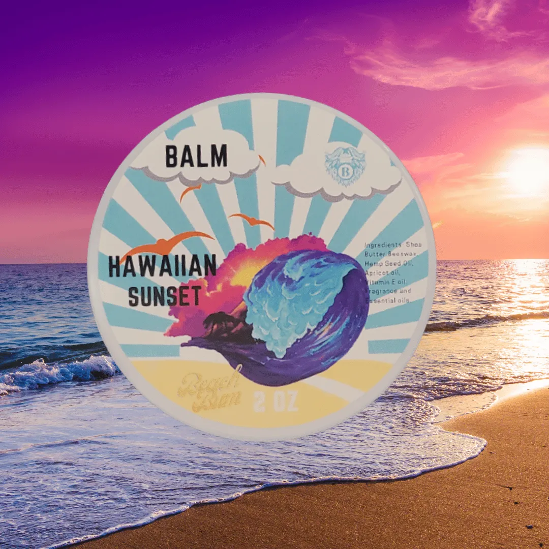 Hawaiian Sunset - Beard Balm - Tropical Fruits Island Flowers Hint of Vanilla