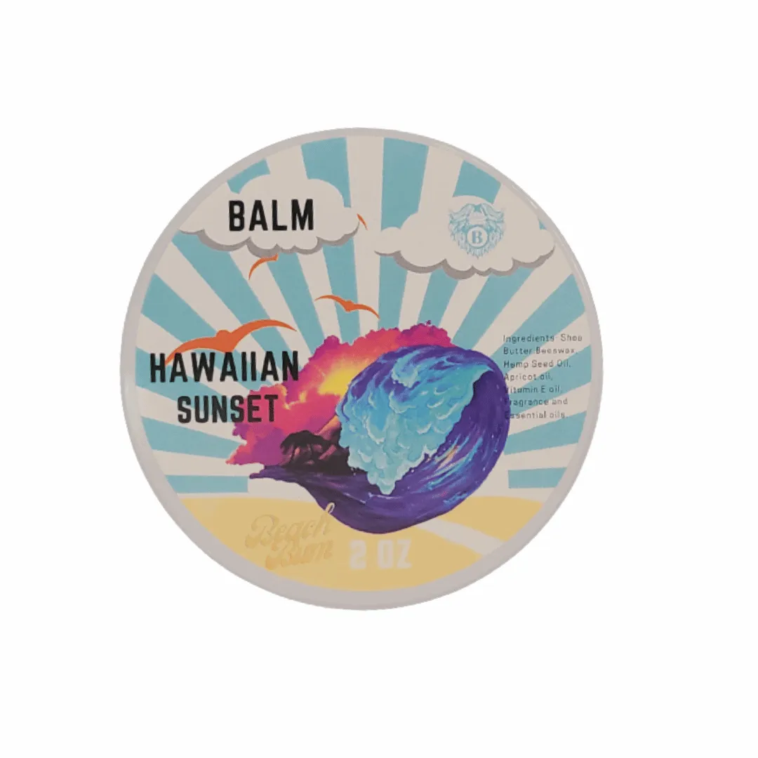 Hawaiian Sunset - Beard Balm - Tropical Fruits Island Flowers Hint of Vanilla