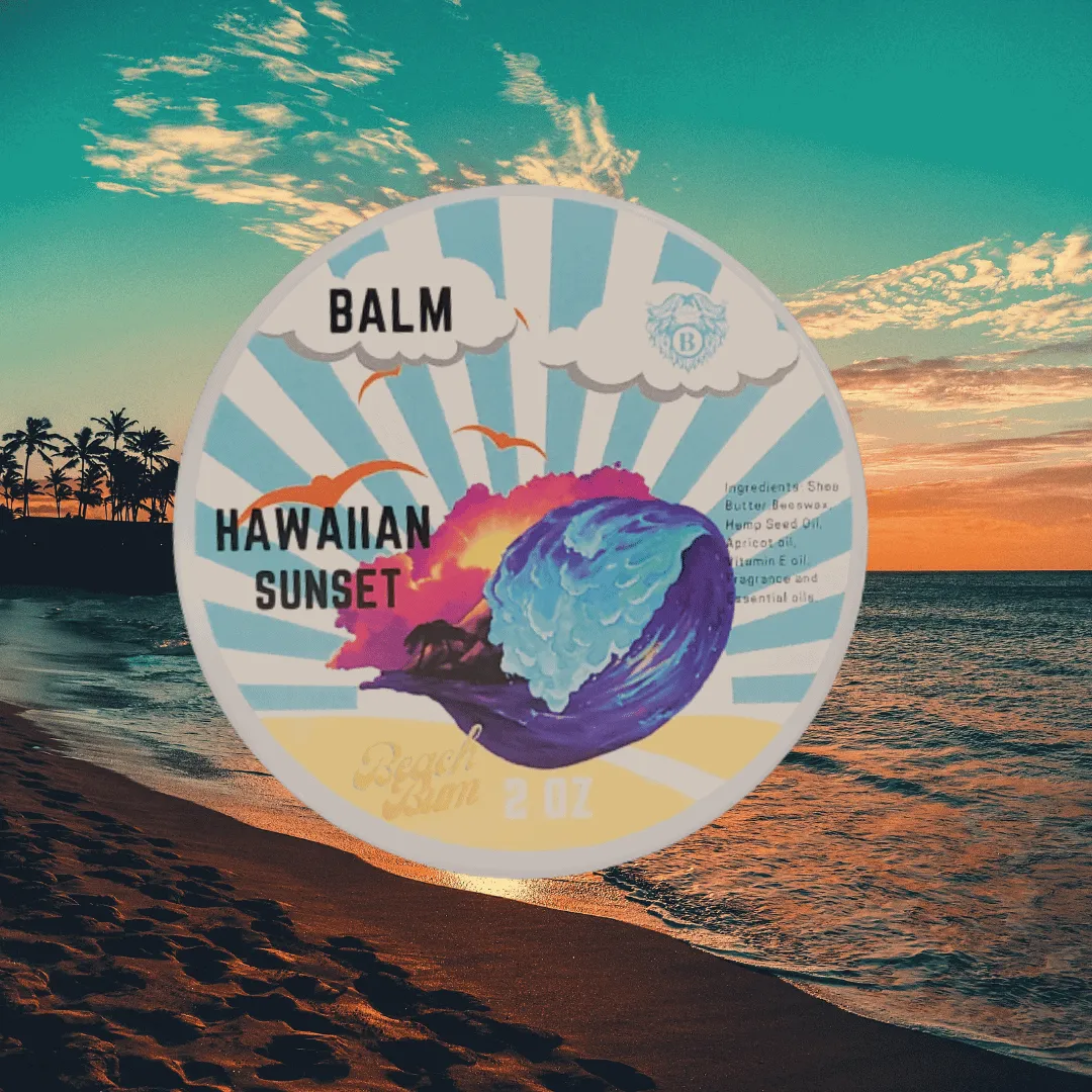 Hawaiian Sunset - Beard Balm - Tropical Fruits Island Flowers Hint of Vanilla