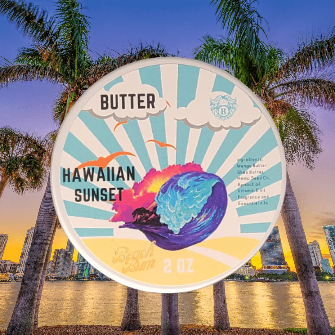 Hawaiian Sunset - Beard Butter - Tropical Fruits Island Flowers Hint of Vanilla
