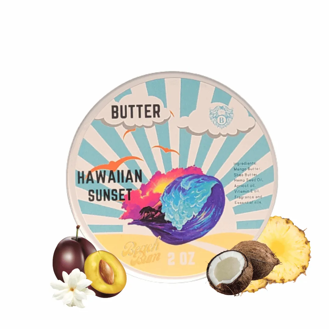 Hawaiian Sunset - Beard Butter - Tropical Fruits Island Flowers Hint of Vanilla