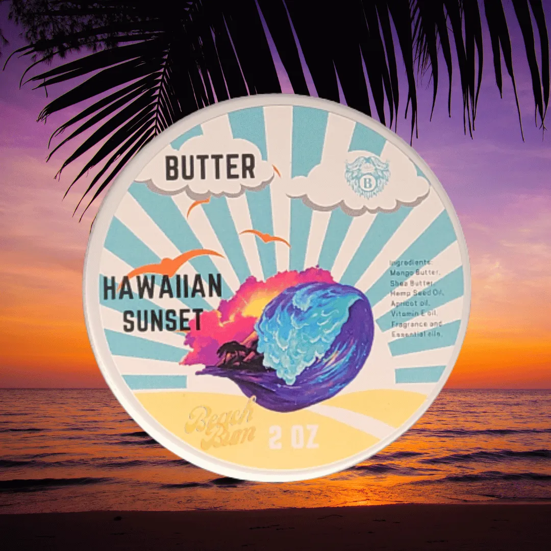 Hawaiian Sunset - Beard Butter - Tropical Fruits Island Flowers Hint of Vanilla