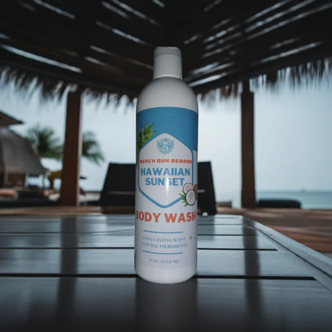 Hawaiian Sunset -Body Wash - Tropical Fruits Island Flowers Hint of Vanilla